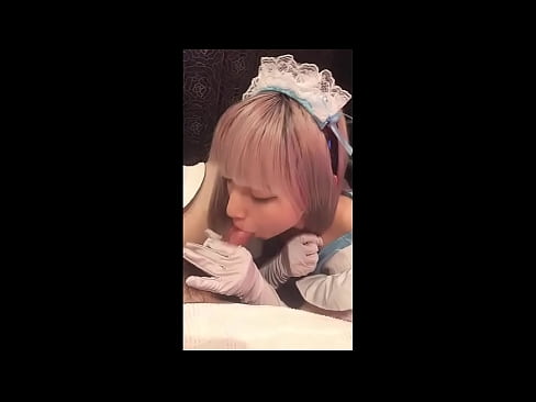 ❤️ جاپاني بت [میوکا]، د فرانسوي نوکرۍ جامې، لومړۍ برخه، بلو جاب او د لوشن سره ټوکر ️❤